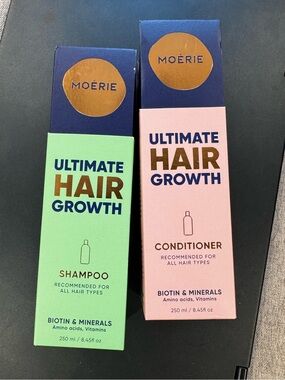 Moérie Ultimate Hair Growth Shampoo & Conditioner — Green & Pink